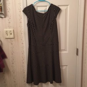Brown poked dot dress worn once